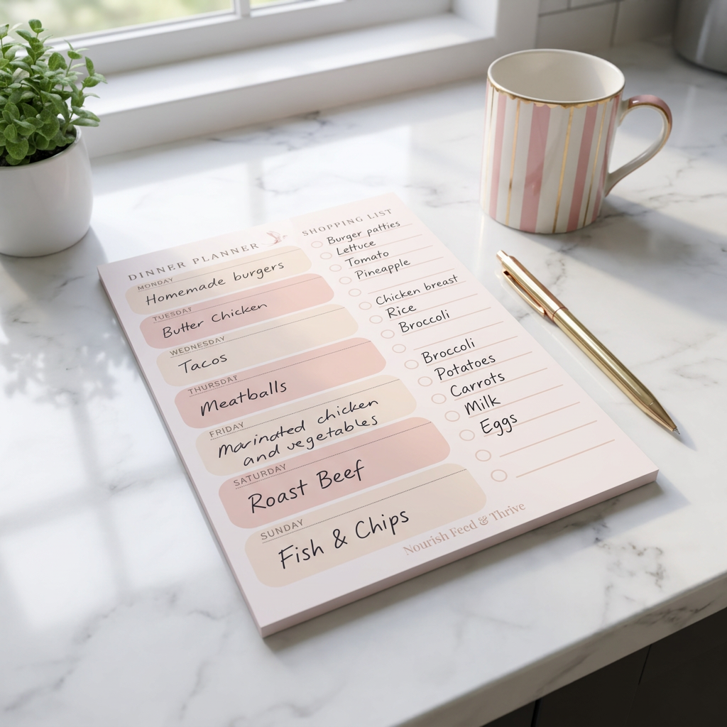 Dinner Planner and Shopping List for Selective Eaters