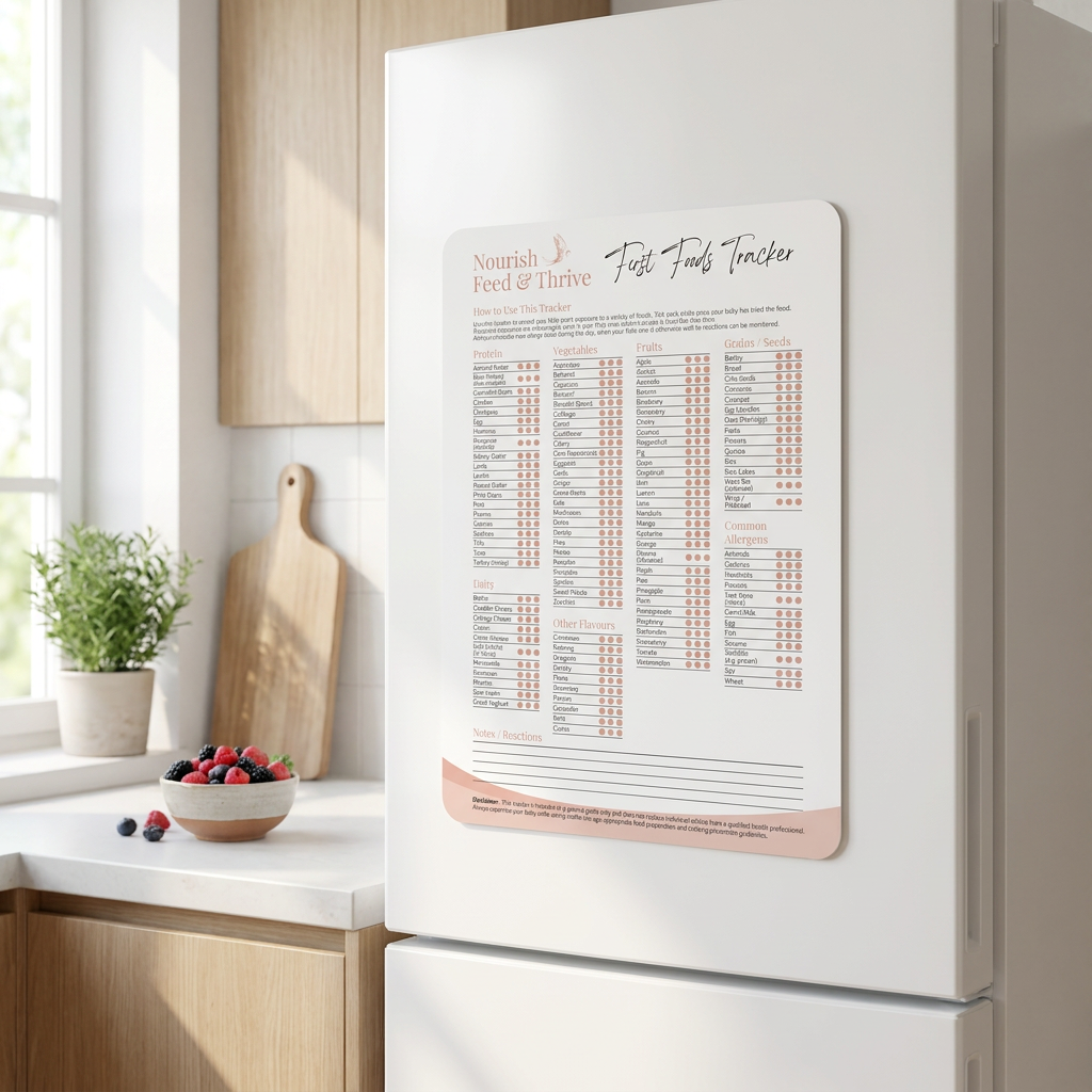 Baby’s first food tracker